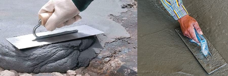 fixing the concrete surface