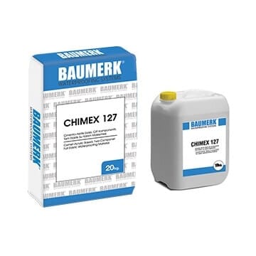 Cement-Acrylic Based, Two-Component, Full-Elastic Waterproofing Material - CHIMEX 127
