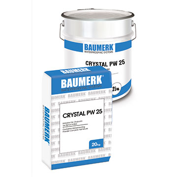 Crystalline Waterproofing Powder Concrete Admixture - CRYSTAL PW 25