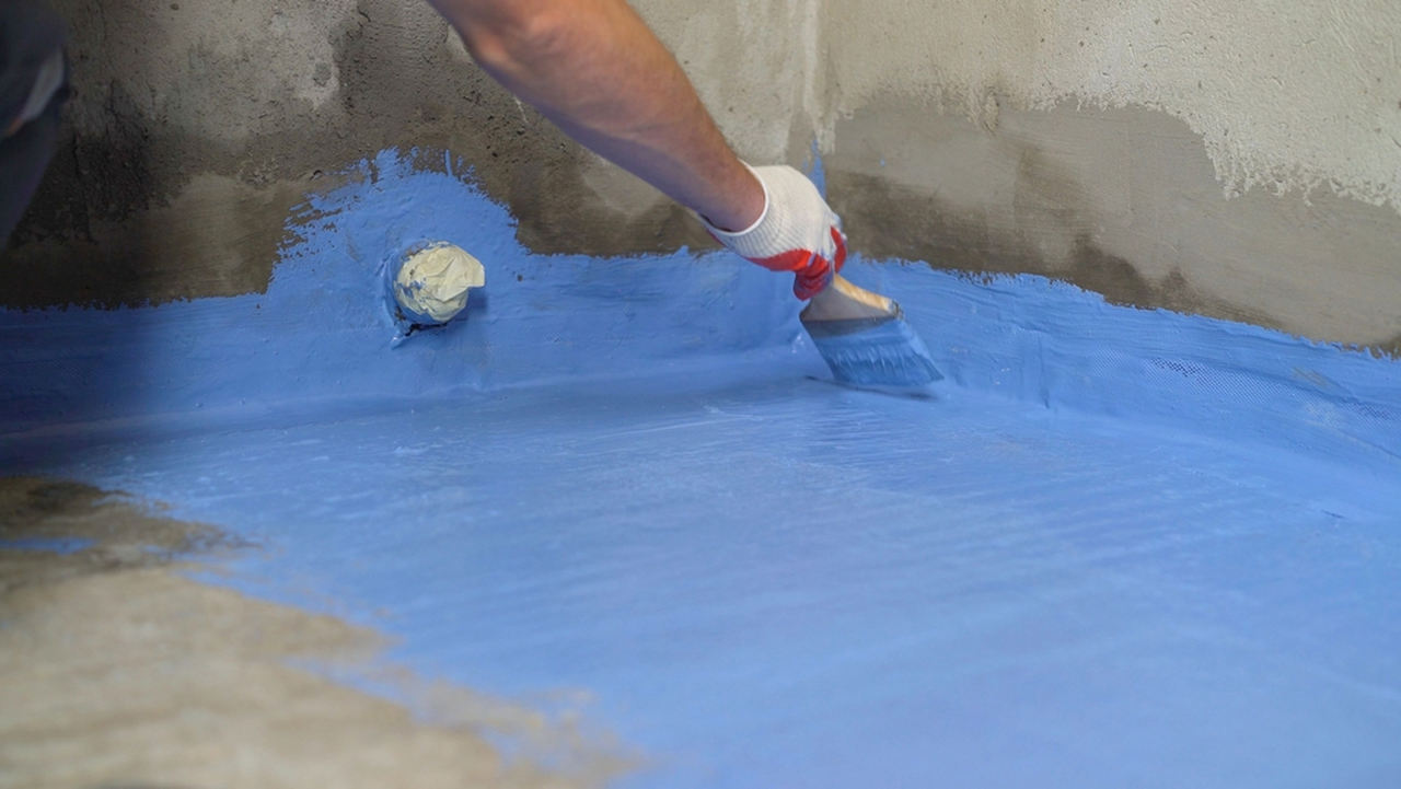 bathroom floor waterproofing process