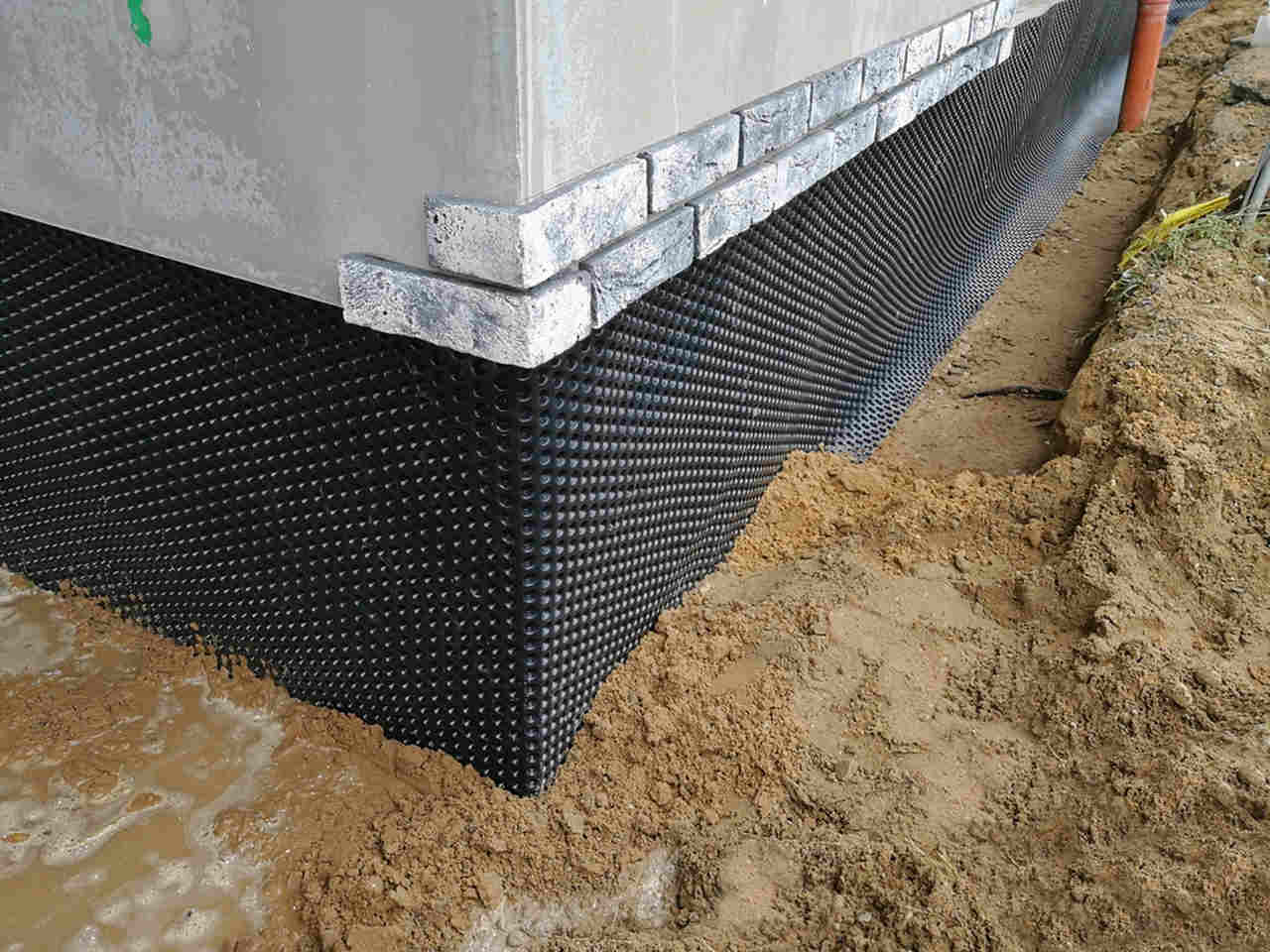 black drainage cover