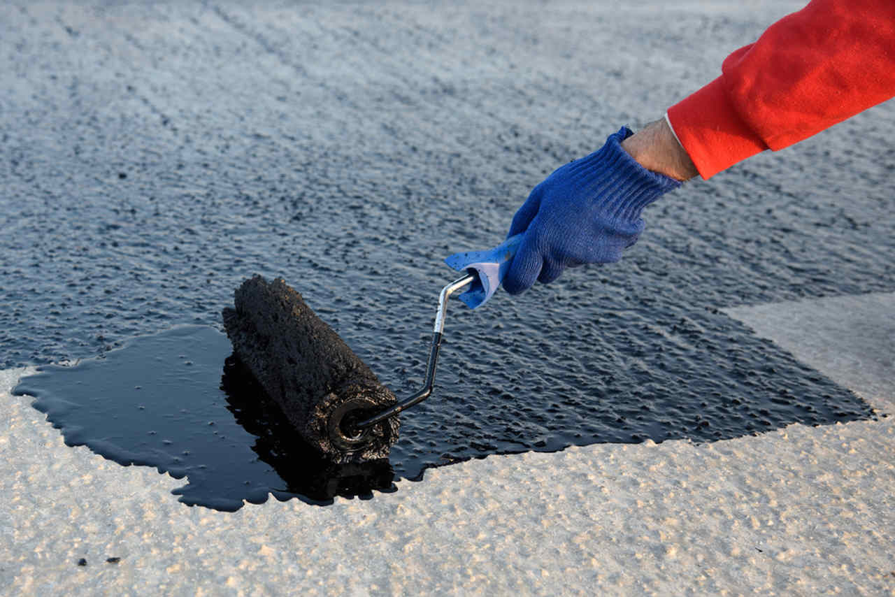 water insulation with brush