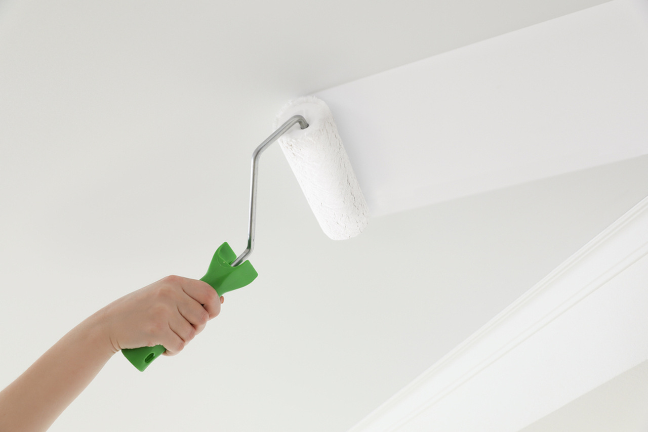Step by Step How to Paint a Ceiling Baumerk