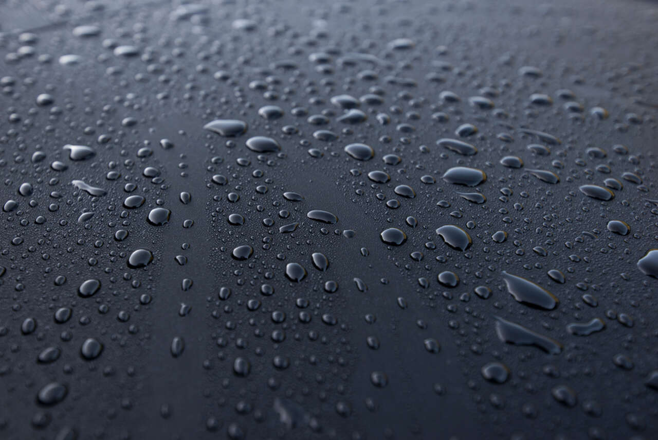 water drops on a surface