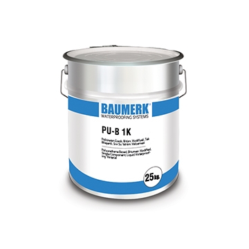 Polyurethane Based, Bitumen Modified, Single Component, Liquid Waterproofing Material - PU-B 1K