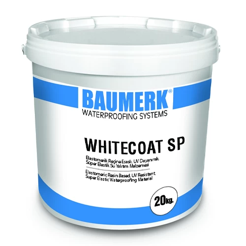 Elastomerik Reçine Esaslı, UV Dayanımlı, Süper Elastik Su Yalıtım Malzemesi - WHITECOAT SP
